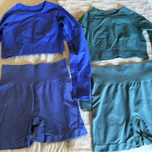 Blue and Teal Activewear Set